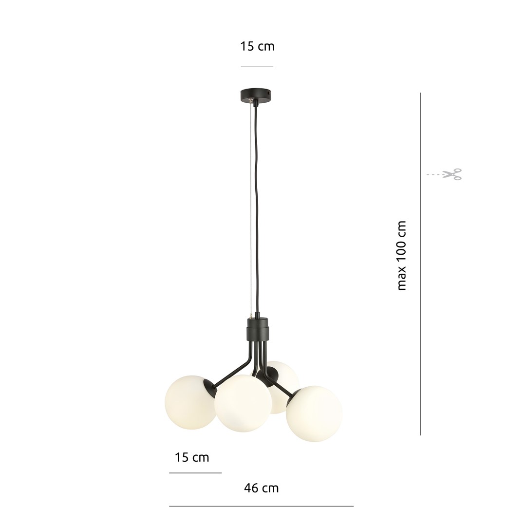 Hanglamp Fimmy Zwart Ø15 cm - Afbeelding 5