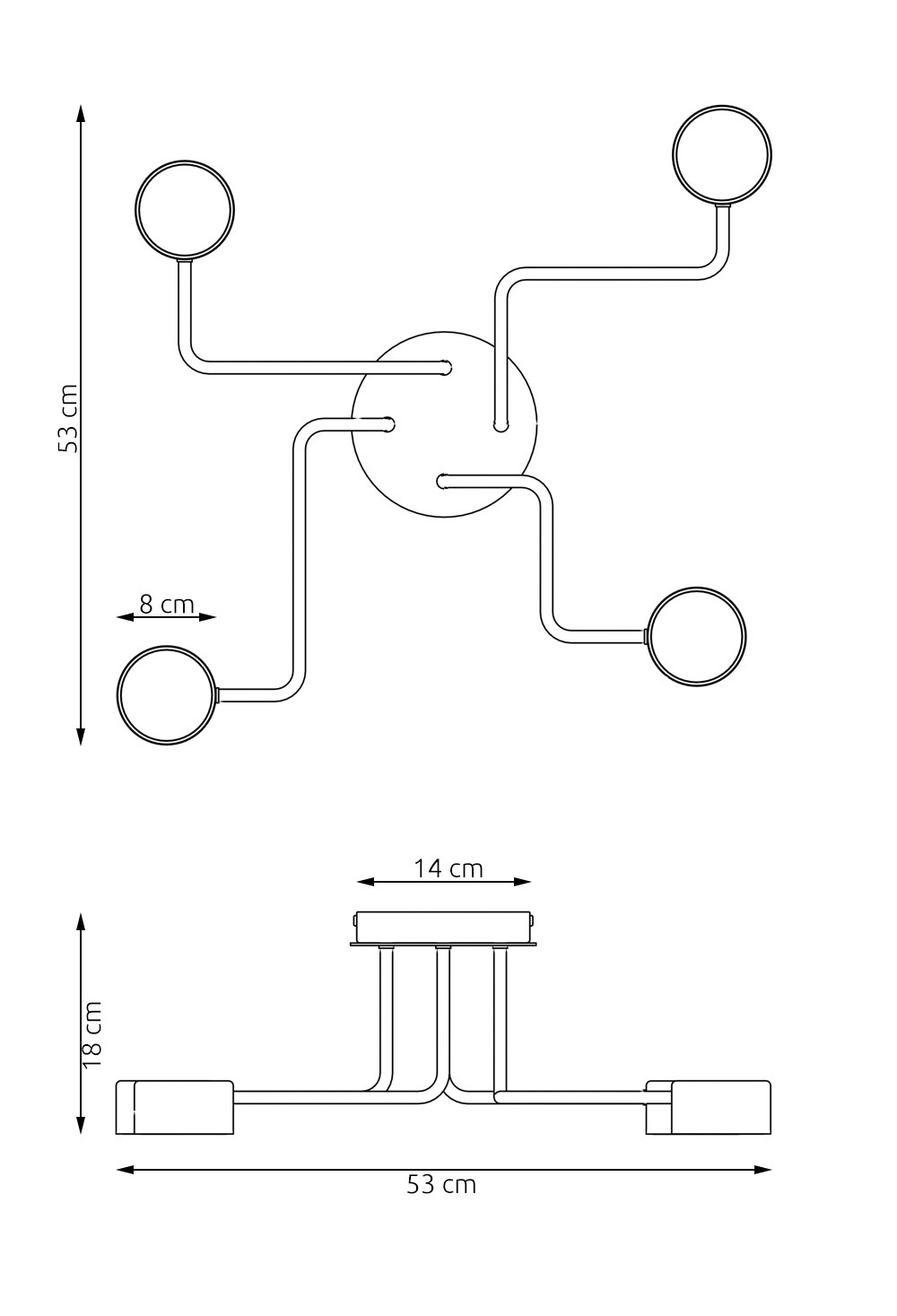Plafondlamp Veimma Zwart - Afbeelding 5