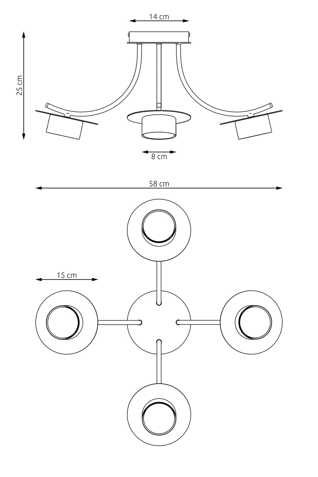 Plafondlamp Jeennone Zwart Ø14 cm - Afbeelding 5