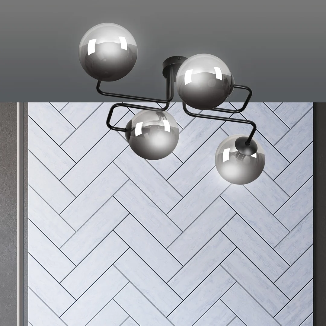 Plafondlamp Hirum Zwart Ø14 cm - Afbeelding 5