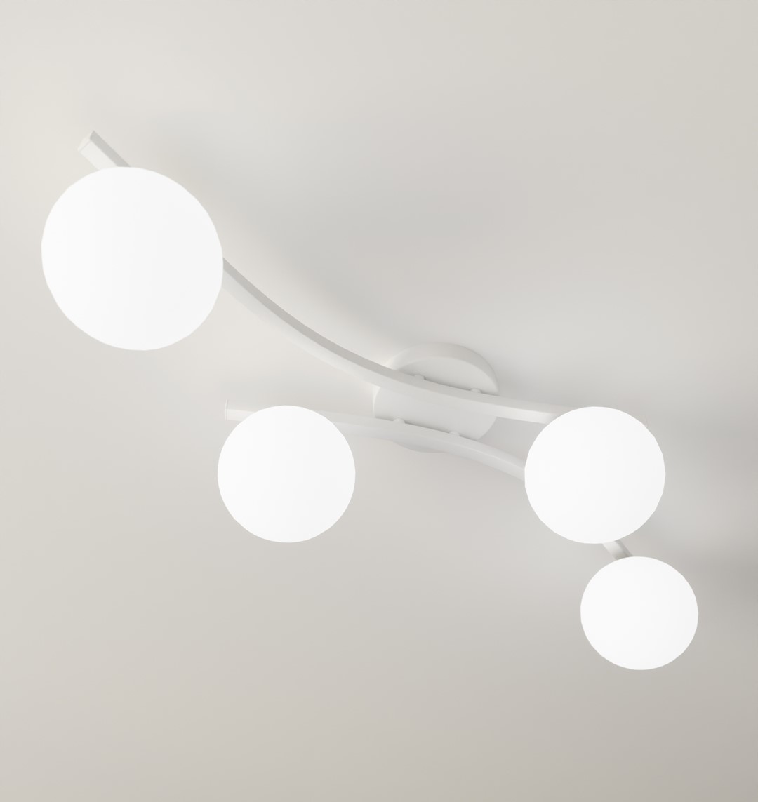 Plafondlamp Greevio Wit Ø15 cm - Afbeelding 5