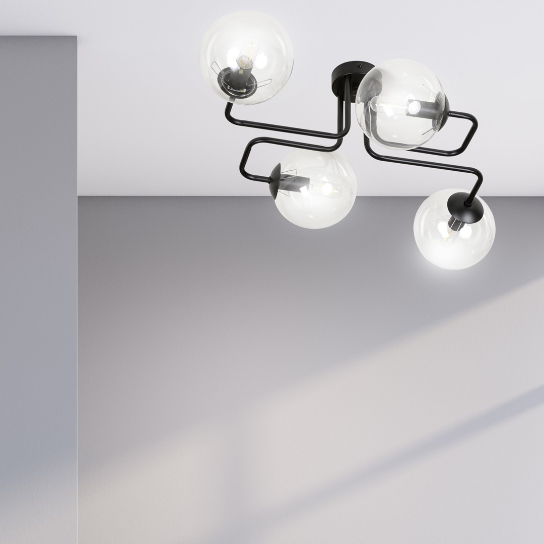 Plafondlamp Jornea Zwart Ø14 cm - Afbeelding 5