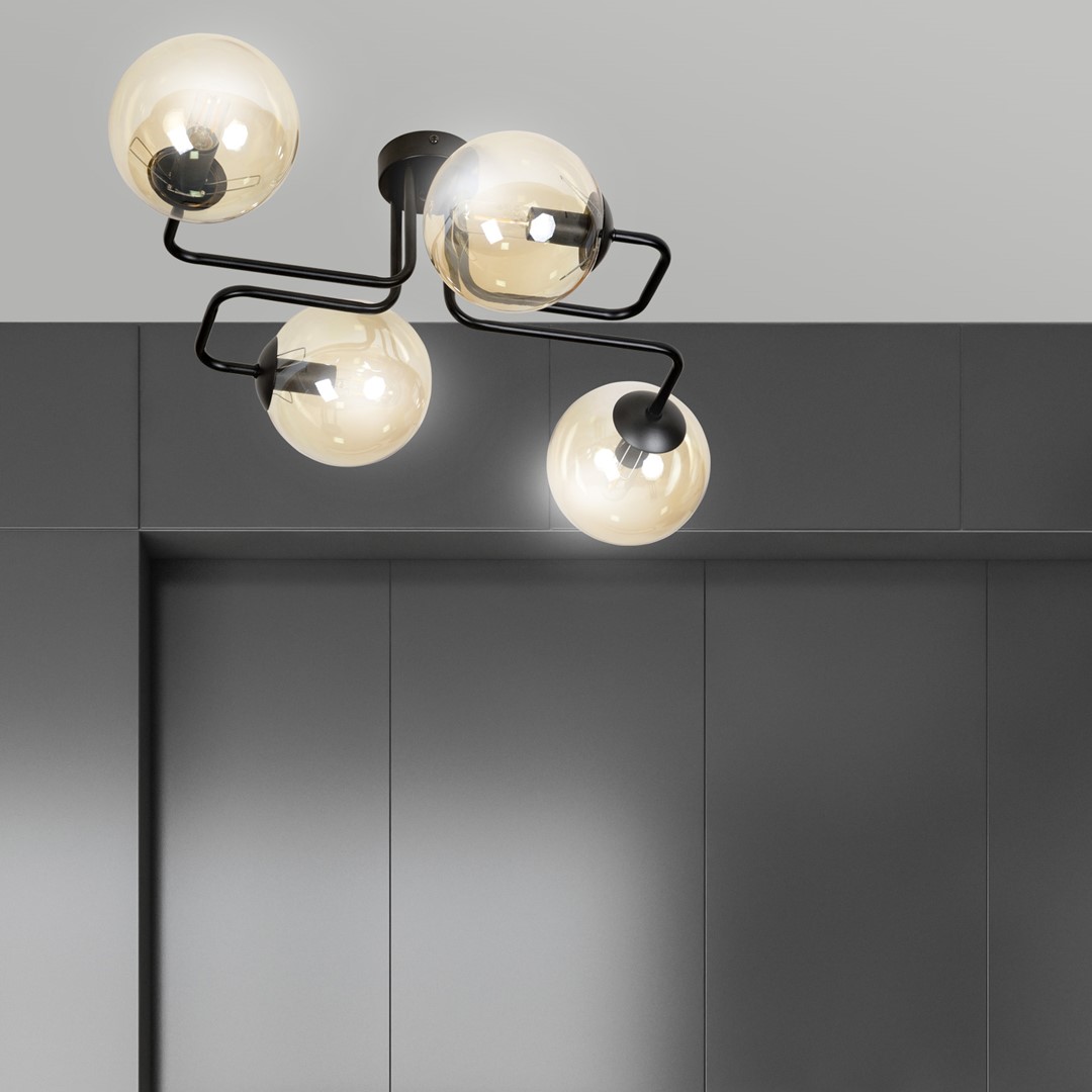 Plafondlamp Brauldil Zwart Ø14 cm - Afbeelding 5