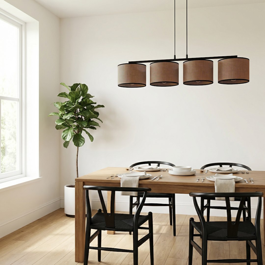Hanglamp Jistone Bruin Ø20 cm - Afbeelding 5