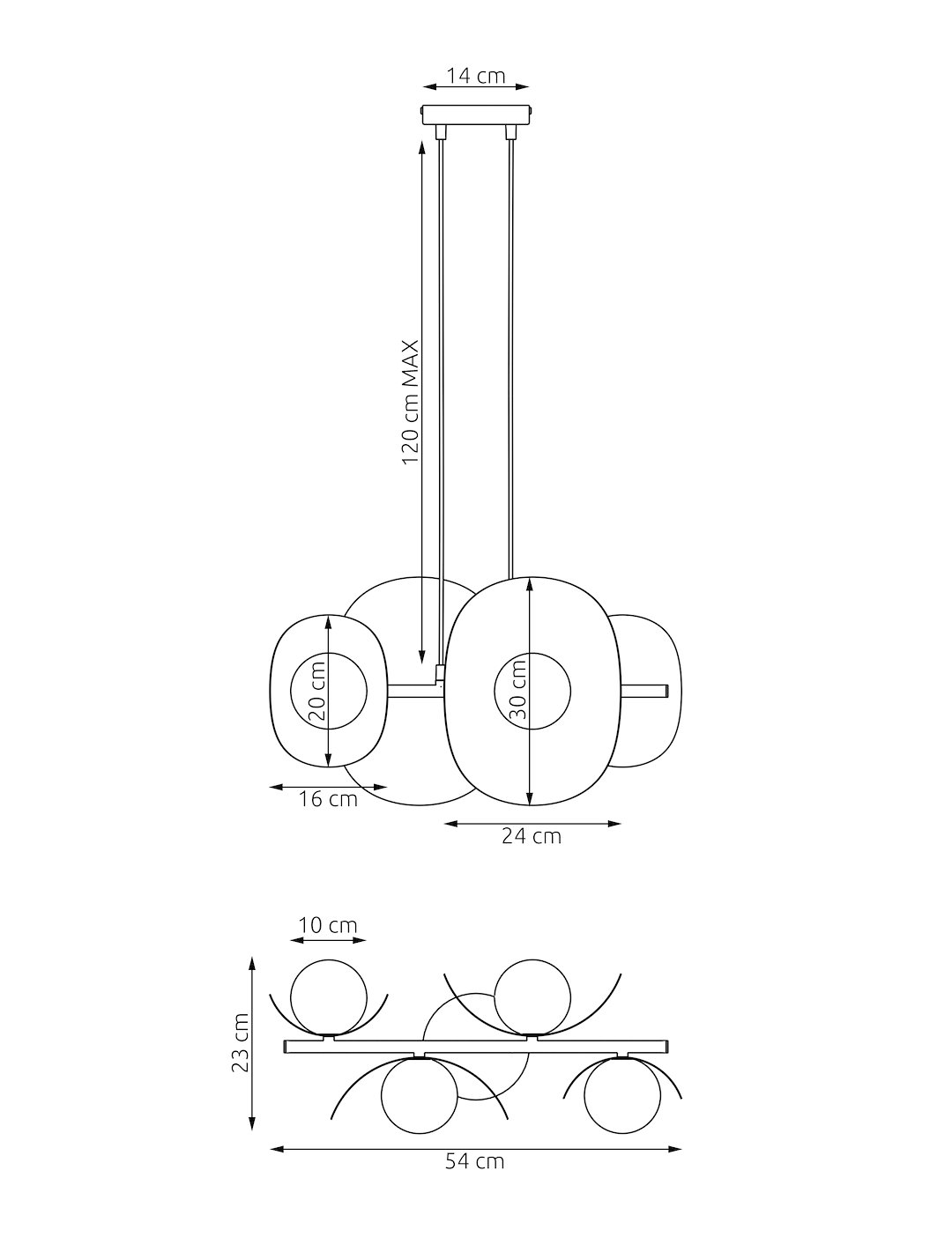 Hanglamp Govang Zwart Ø10 cm - Afbeelding 5