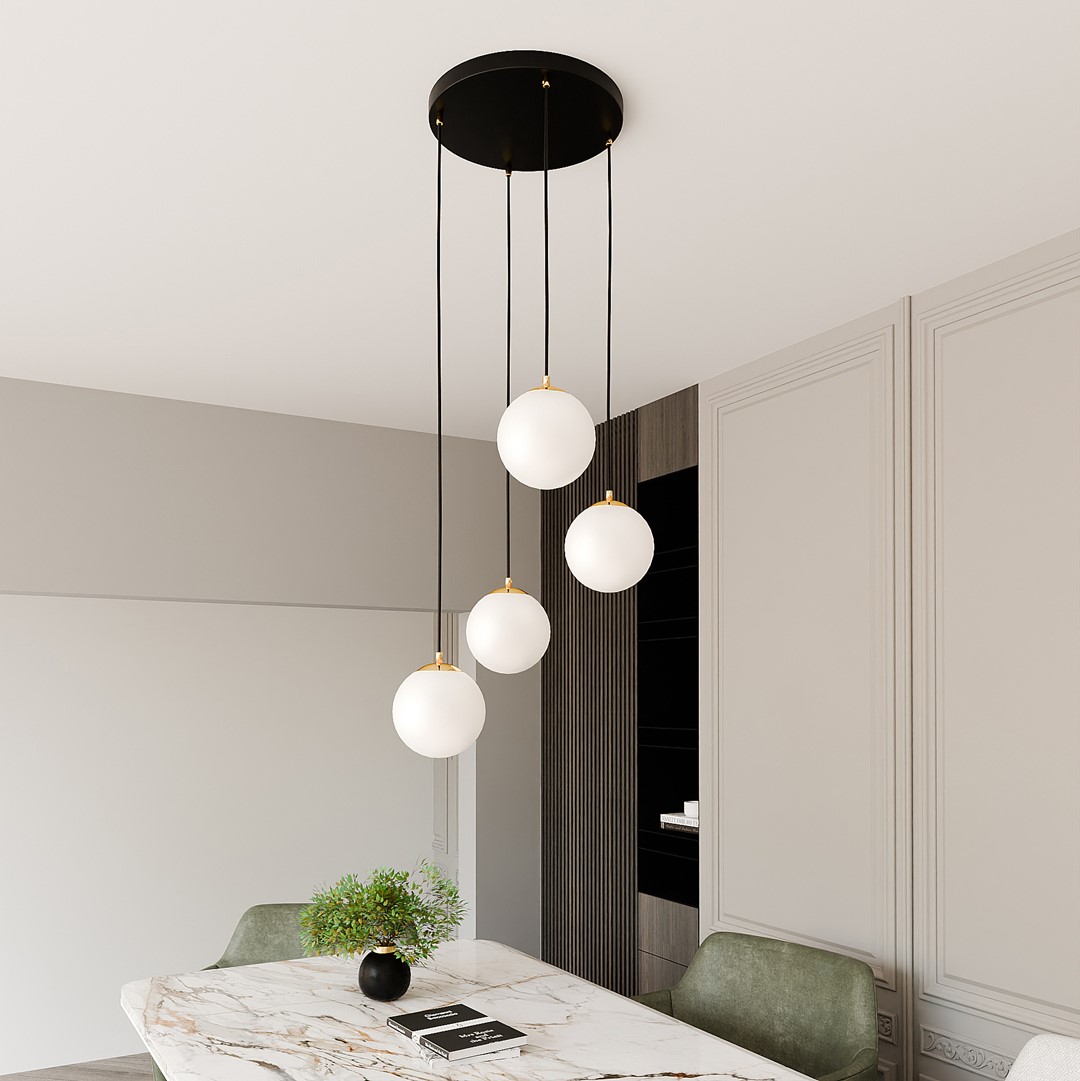 Hanglamp Skaanir Zwart Ø14 cm - Afbeelding 5