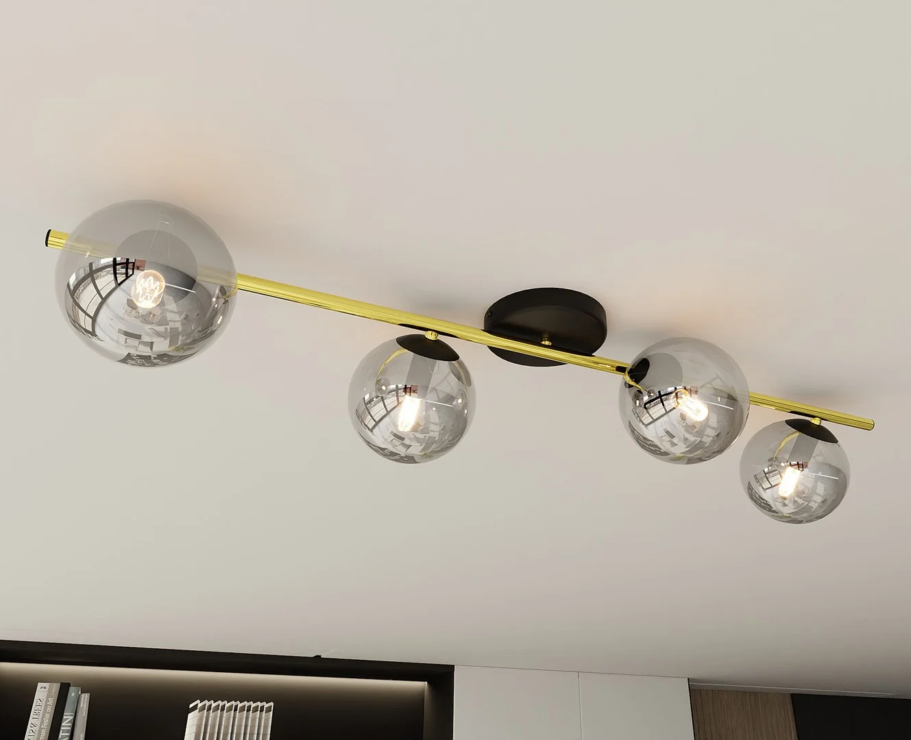 Plafondlamp Triesty Zwart Ø14 cm - Afbeelding 5