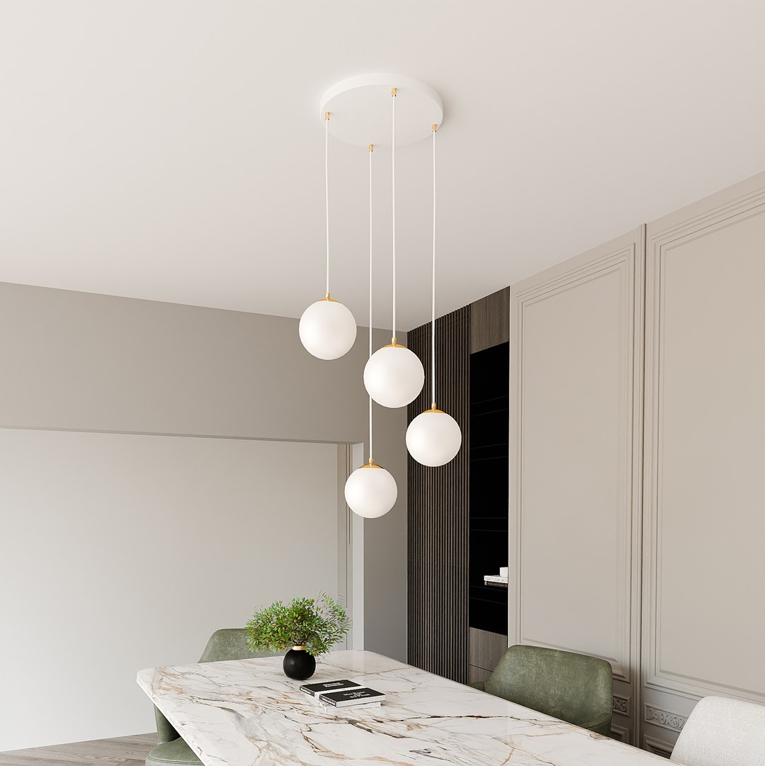 Hanglamp Bravine Wit Ø14 cm - Afbeelding 5