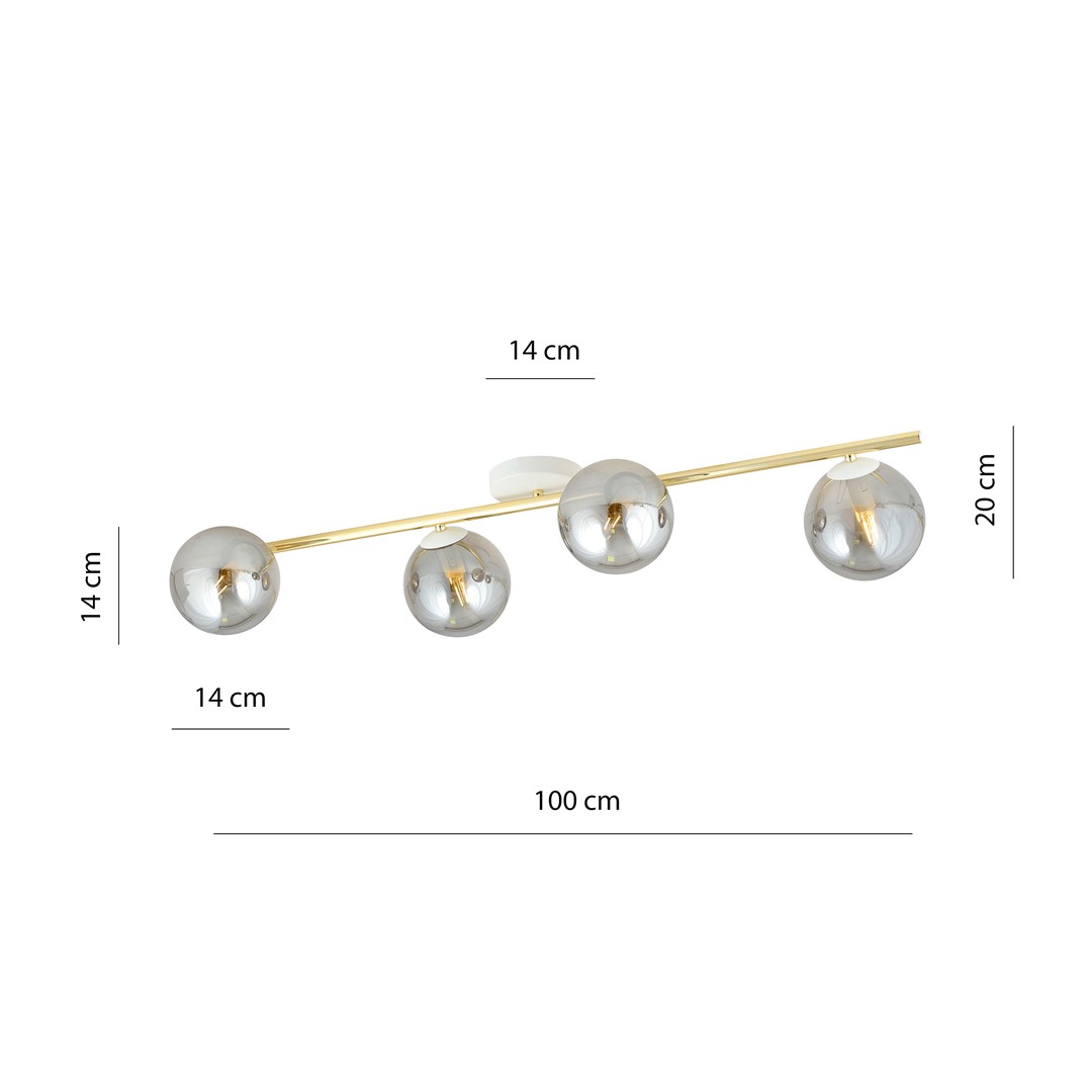 Plafondlamp Leinden Wit Ø14 cm - Afbeelding 5