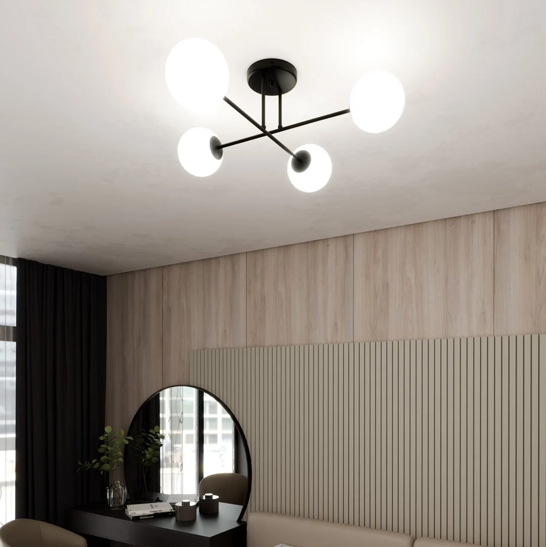 Plafondlamp Liendia Zwart Ø14 cm - Afbeelding 5