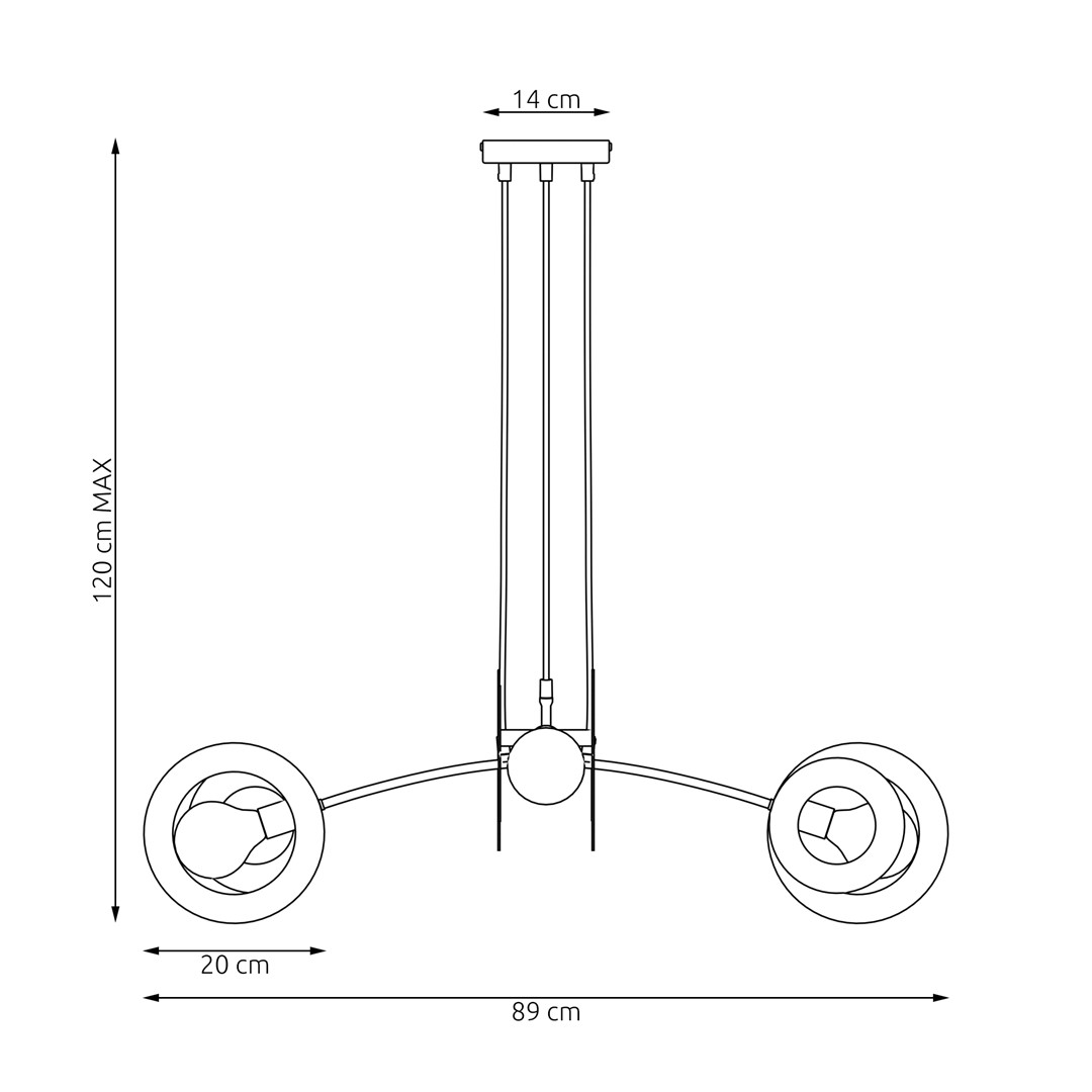 Hanglamp Deikum Wit Ø20 cm - Afbeelding 5