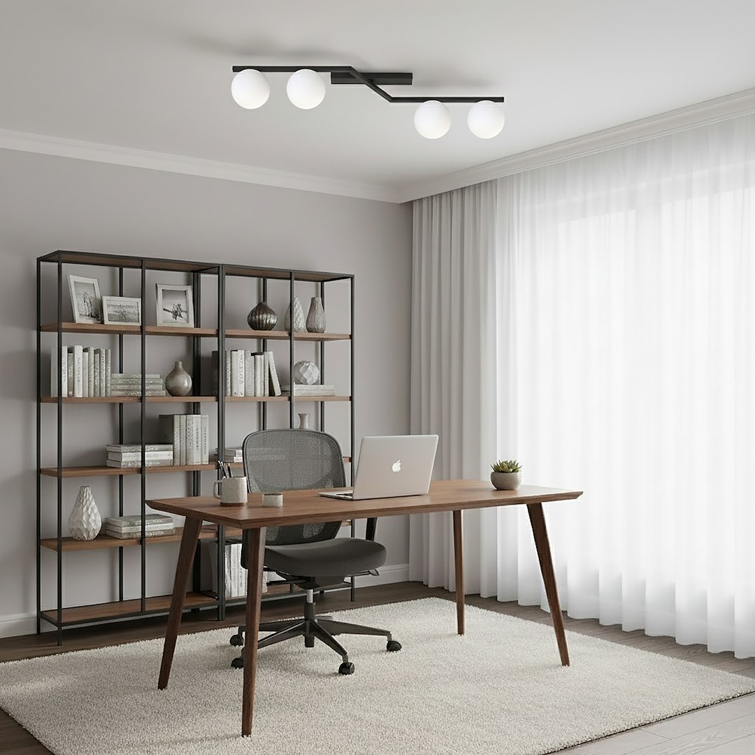 Plafondlamp Reevonte Zwart Ø14 cm - Afbeelding 5