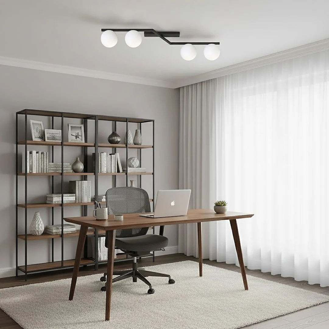 Plafondlamp Reevonte Zwart Ø14 cm - Afbeelding 5