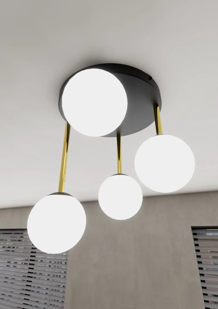 Plafondlamp Groolas Ø14 zwart staal - Afbeelding 5