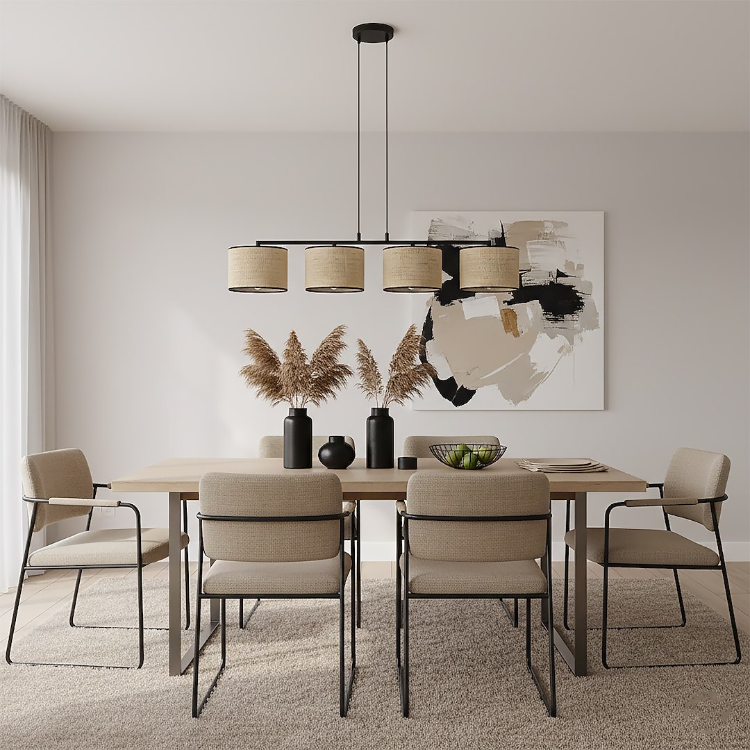 Hanglamp Stootund Zwart Ø20 cm - Afbeelding 5