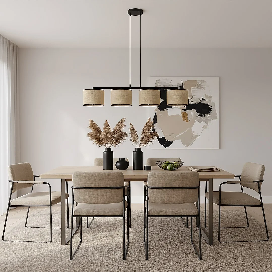 Hanglamp Stootund Zwart Ø20 cm - Afbeelding 5