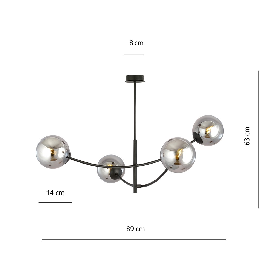 Plafondlamp Zeimmane Zwart Ø14 cm - Afbeelding 5