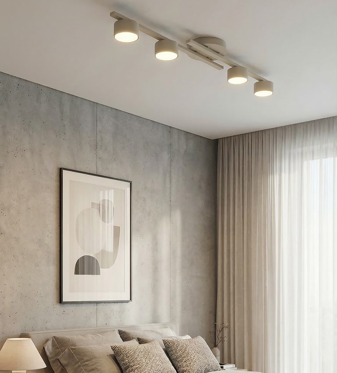 Plafondlamp Beerdora Beige - Afbeelding 5