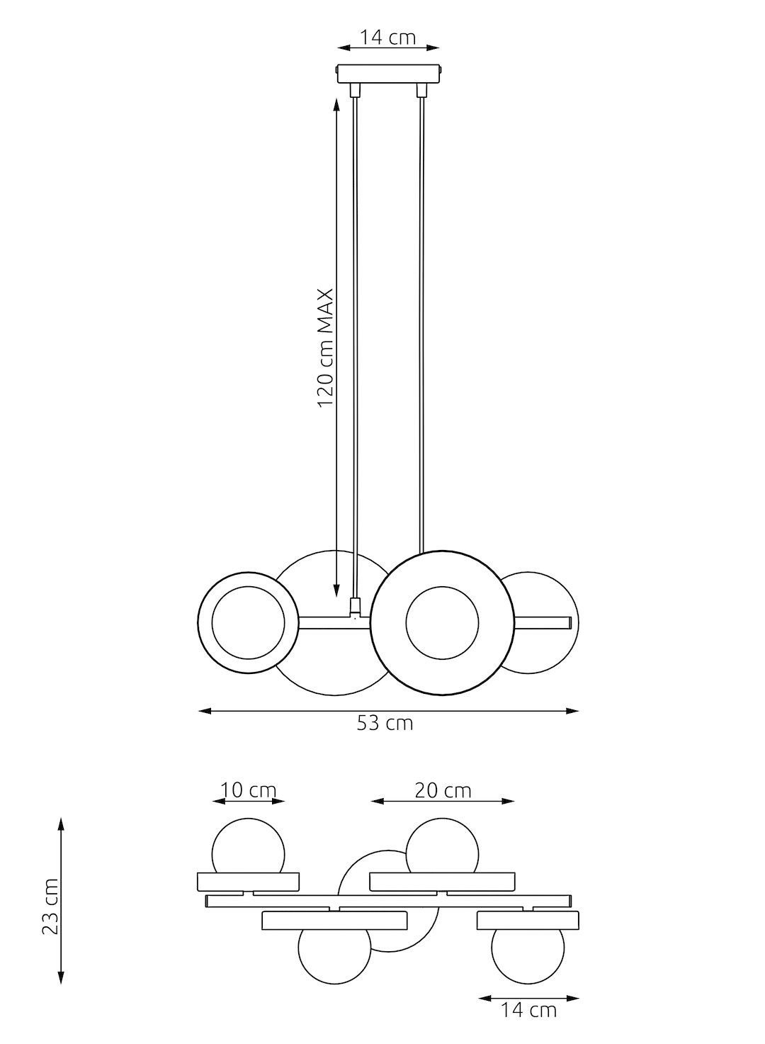 Hanglamp Stusia Grijs Ø10 cm - Afbeelding 5