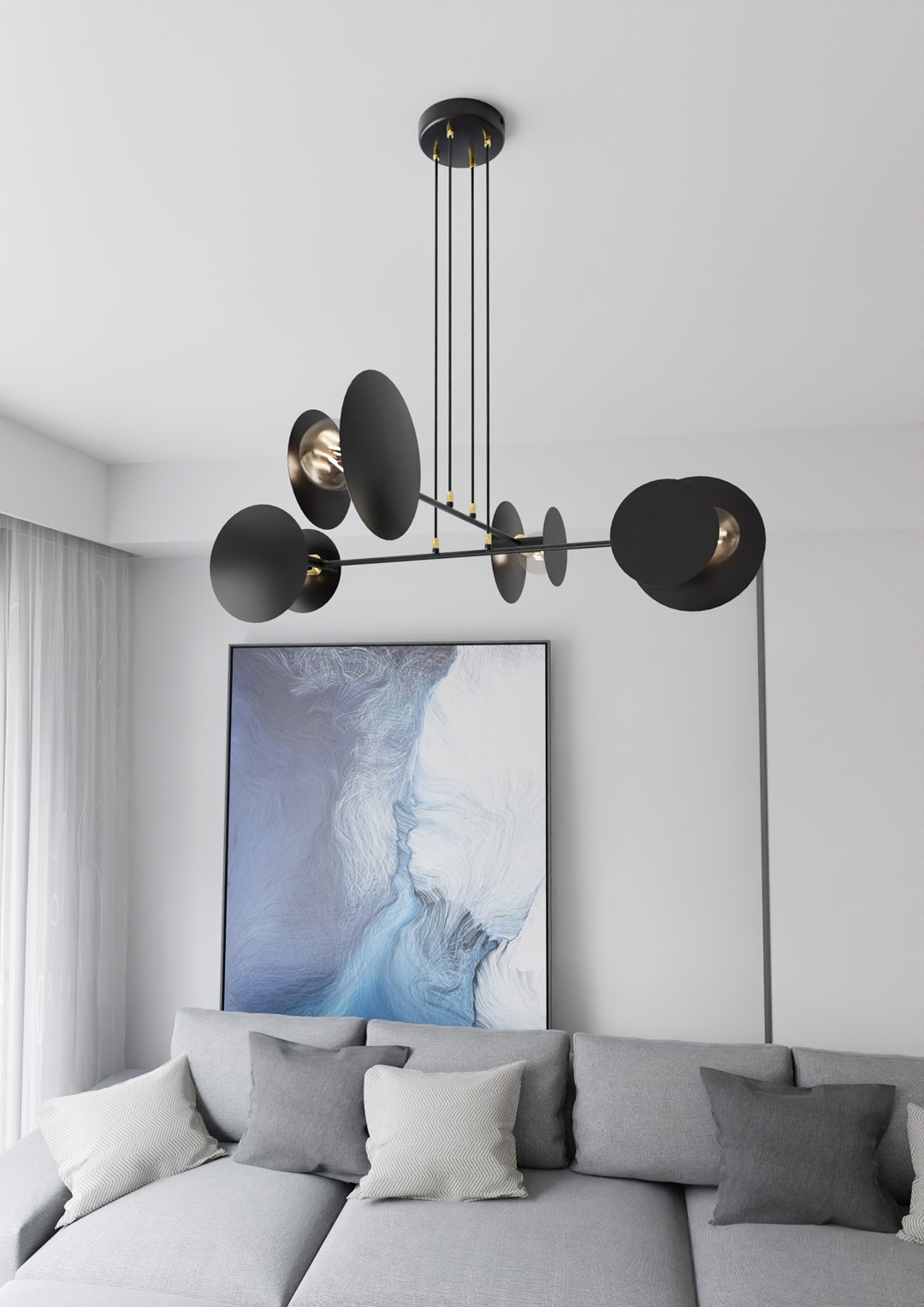 Hanglamp Noordea Zwart - Afbeelding 6