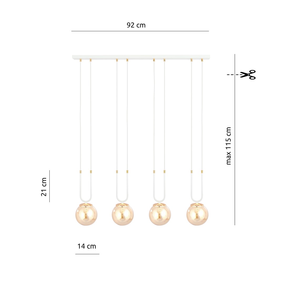 Hanglamp Joosia Wit Ø14 cm - Afbeelding 6