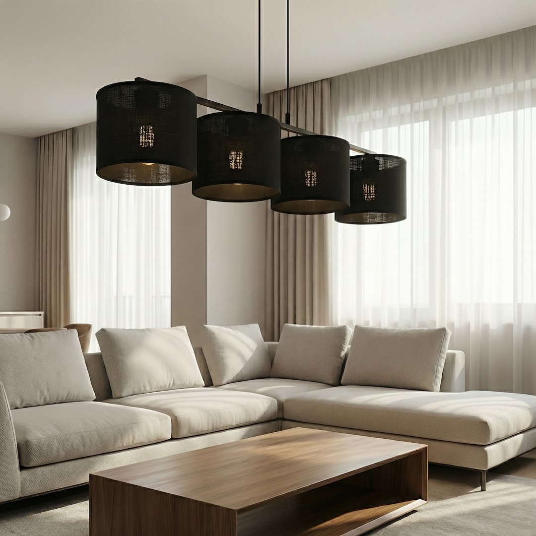 Hanglamp Gikesta Zwart Ø20 cm - Afbeelding 6