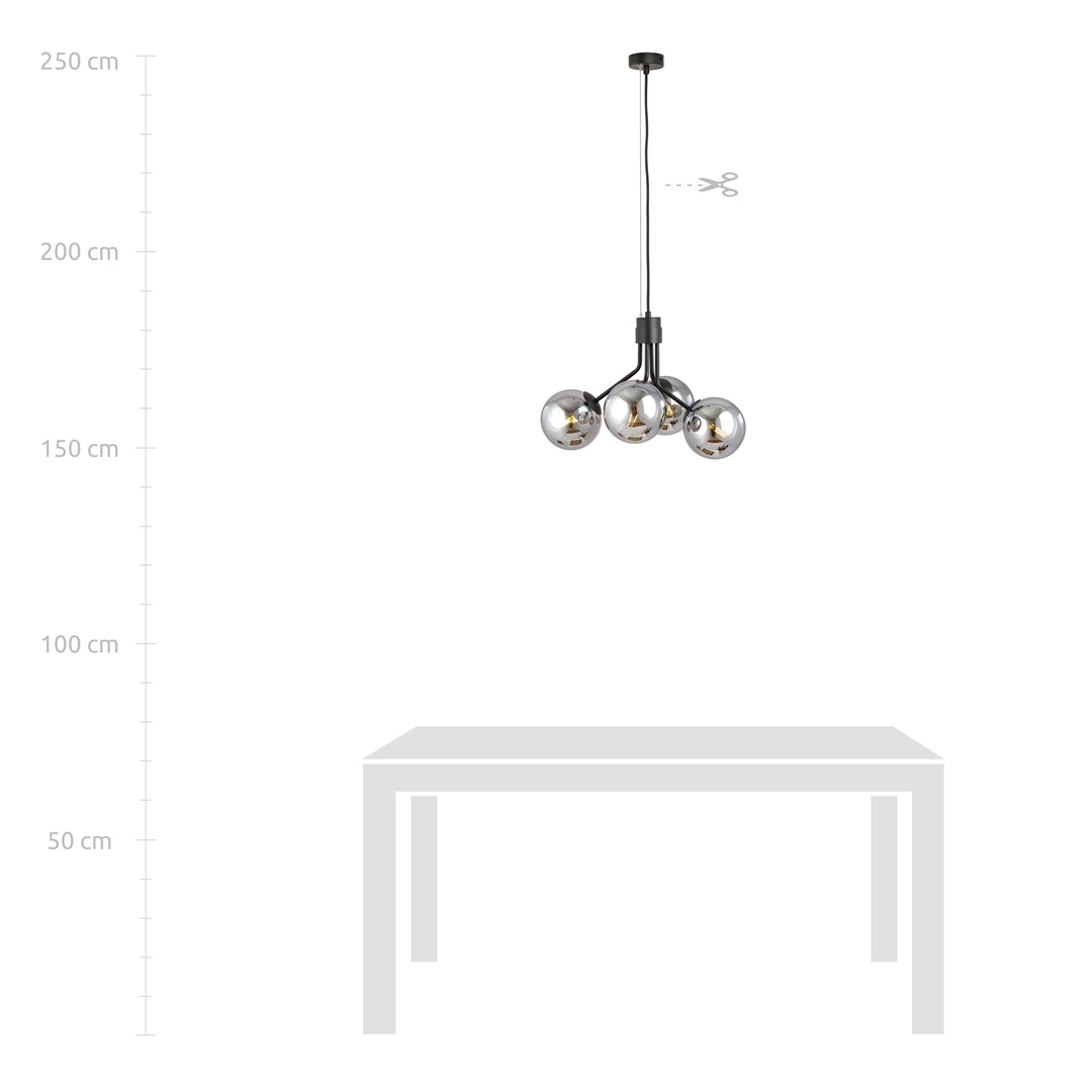 Hanglamp Vardone Zwart Ø14 cm - Afbeelding 6