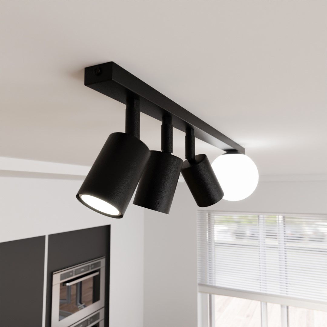 Plafondlamp Beeras Zwart Ø14 cm - Afbeelding 6