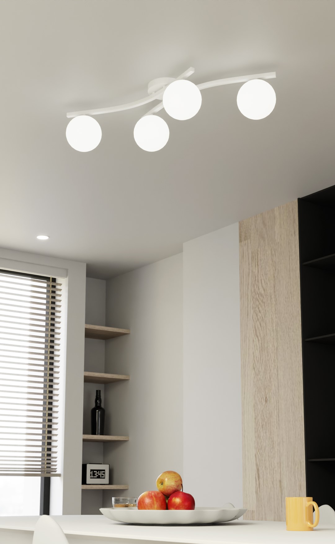 Plafondlamp Greevio Wit Ø15 cm - Afbeelding 6