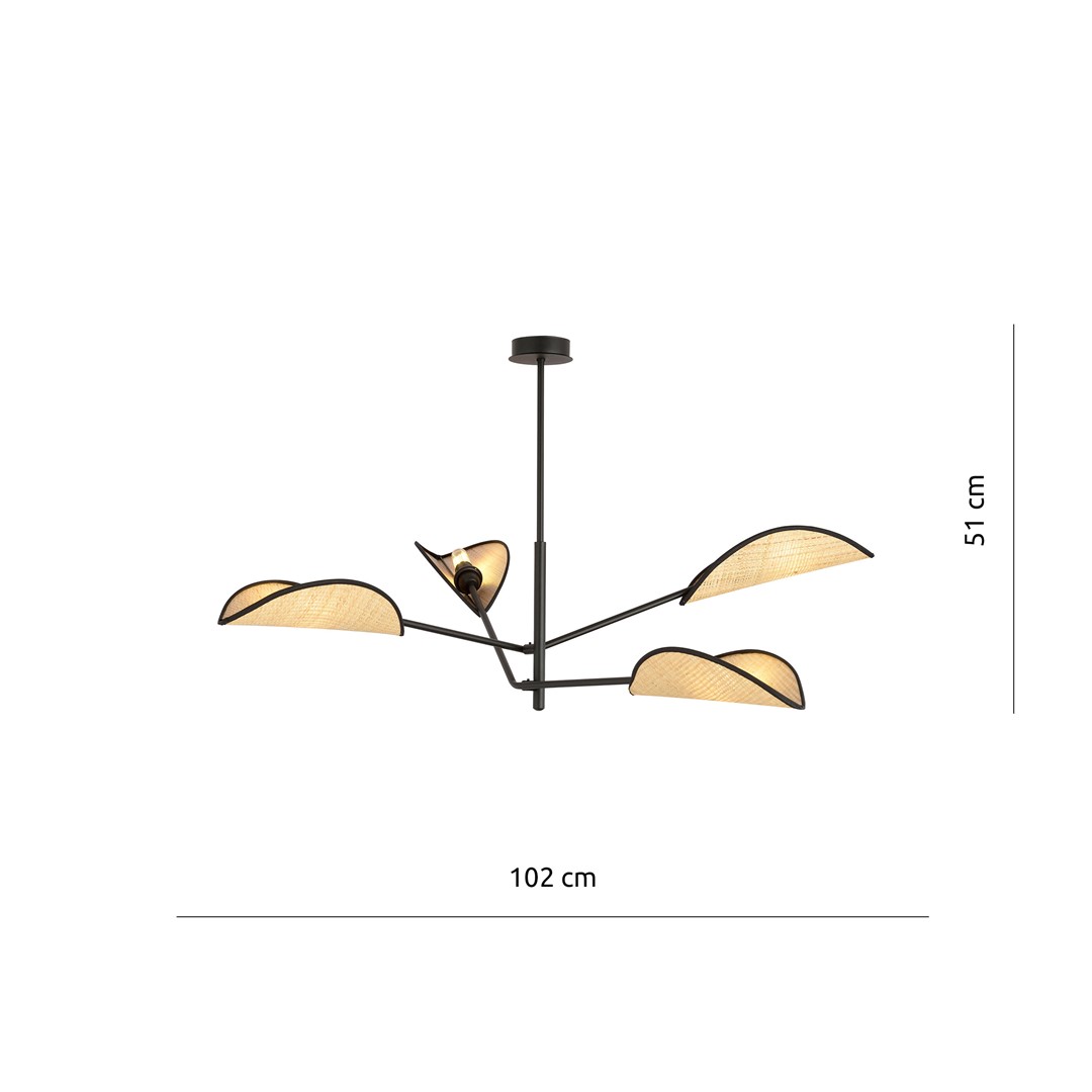 Plafondlamp Beirnesta Zwart Ø12 cm - Afbeelding 6