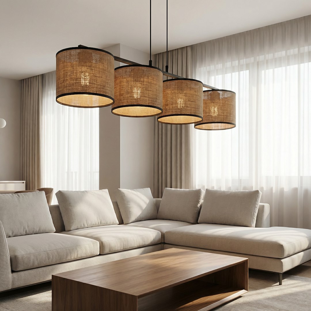 Hanglamp Jistone Bruin Ø20 cm - Afbeelding 6