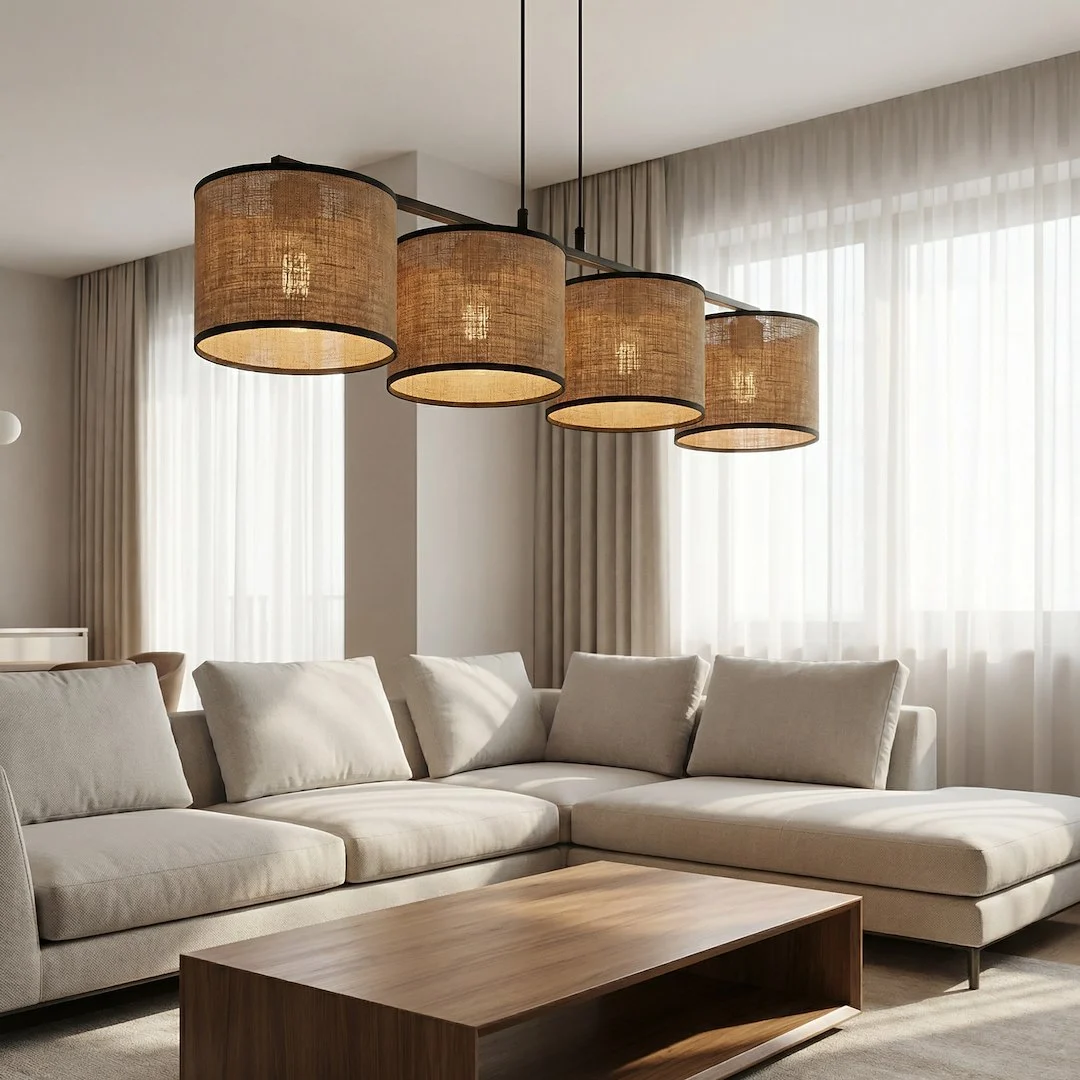 Hanglamp Jistone Bruin Ø20 cm - Afbeelding 6