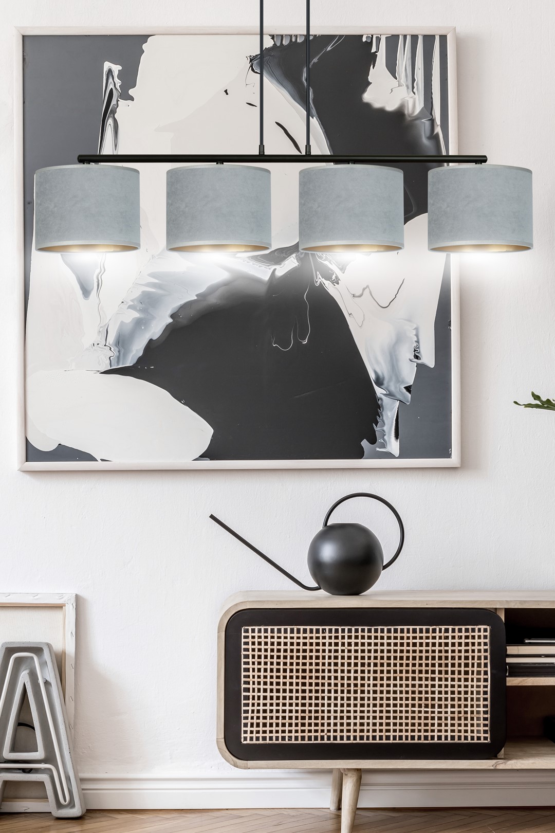 Hanglamp Saummes Zwart Ø20 cm - Afbeelding 6