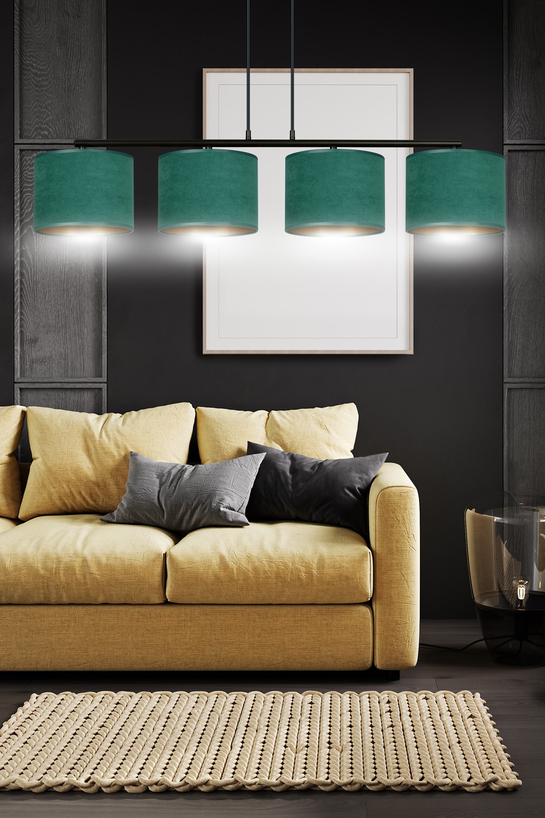 Hanglamp Pausos Zwart Ø20 cm - Afbeelding 6