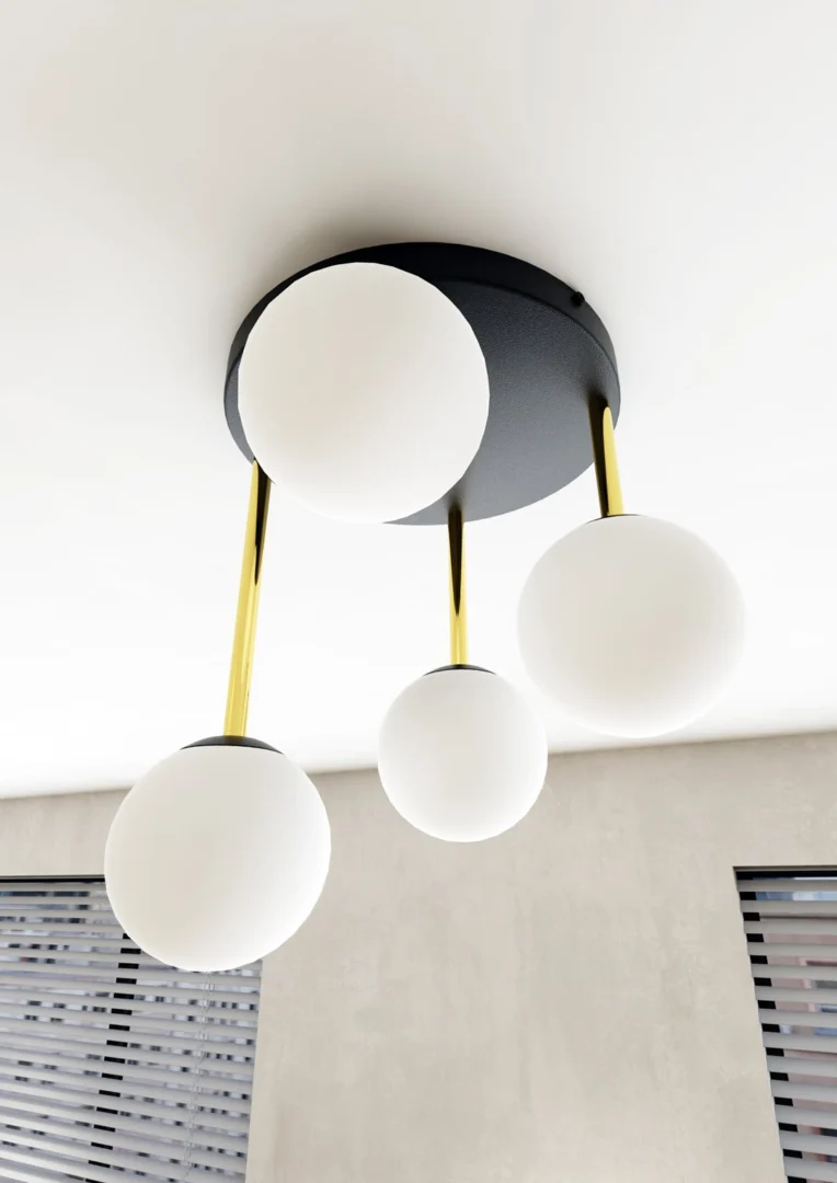 Plafondlamp Groolas Ø14 zwart staal - Afbeelding 6