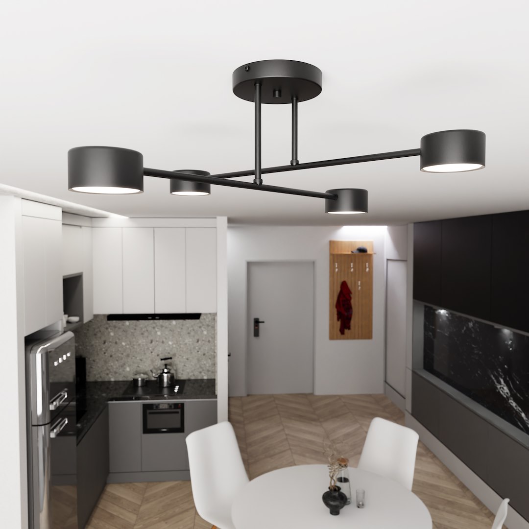 Plafondlamp Grotund Zwart - Afbeelding 6