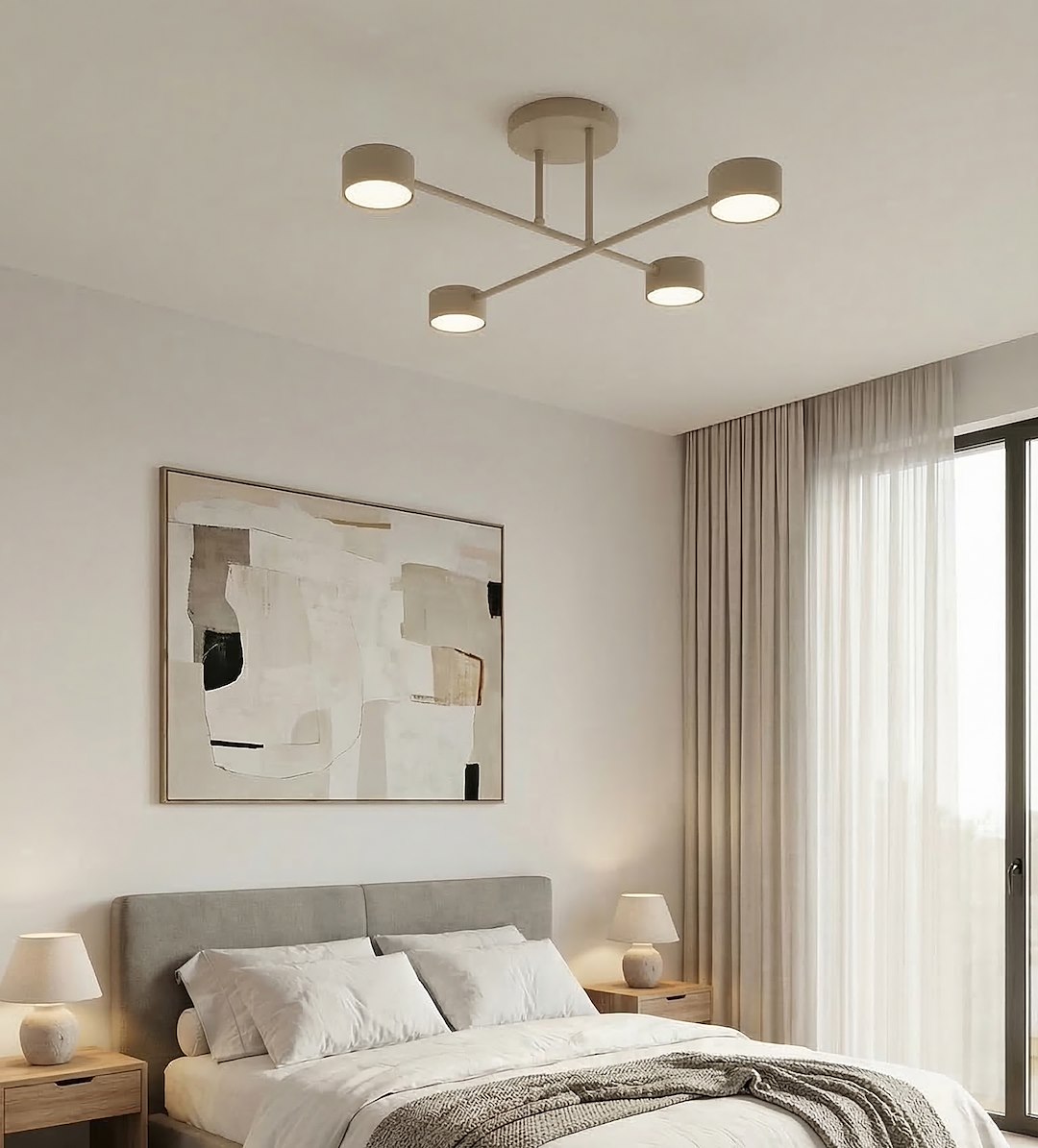 Plafondlamp Greibel Beige - Afbeelding 6