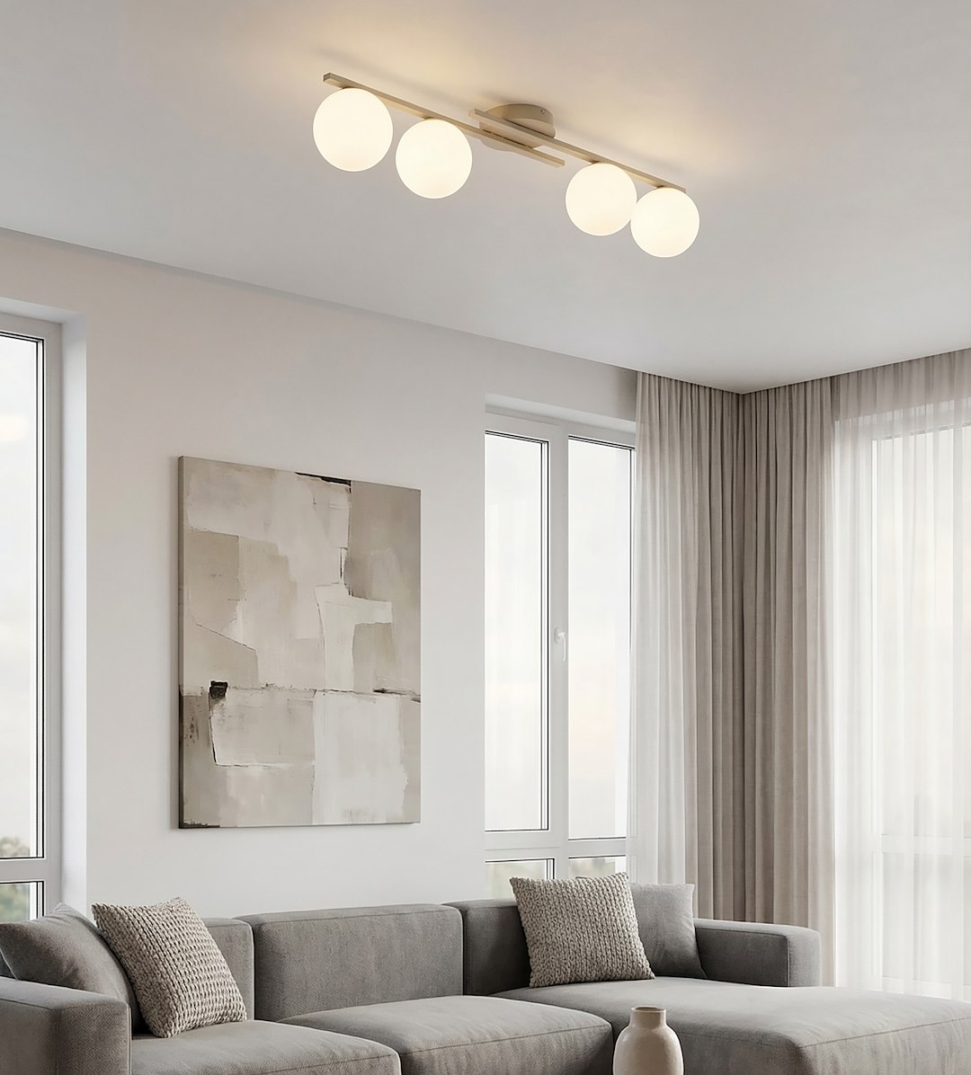 Plafondlamp Vienio Beige Ø14 cm - Afbeelding 6