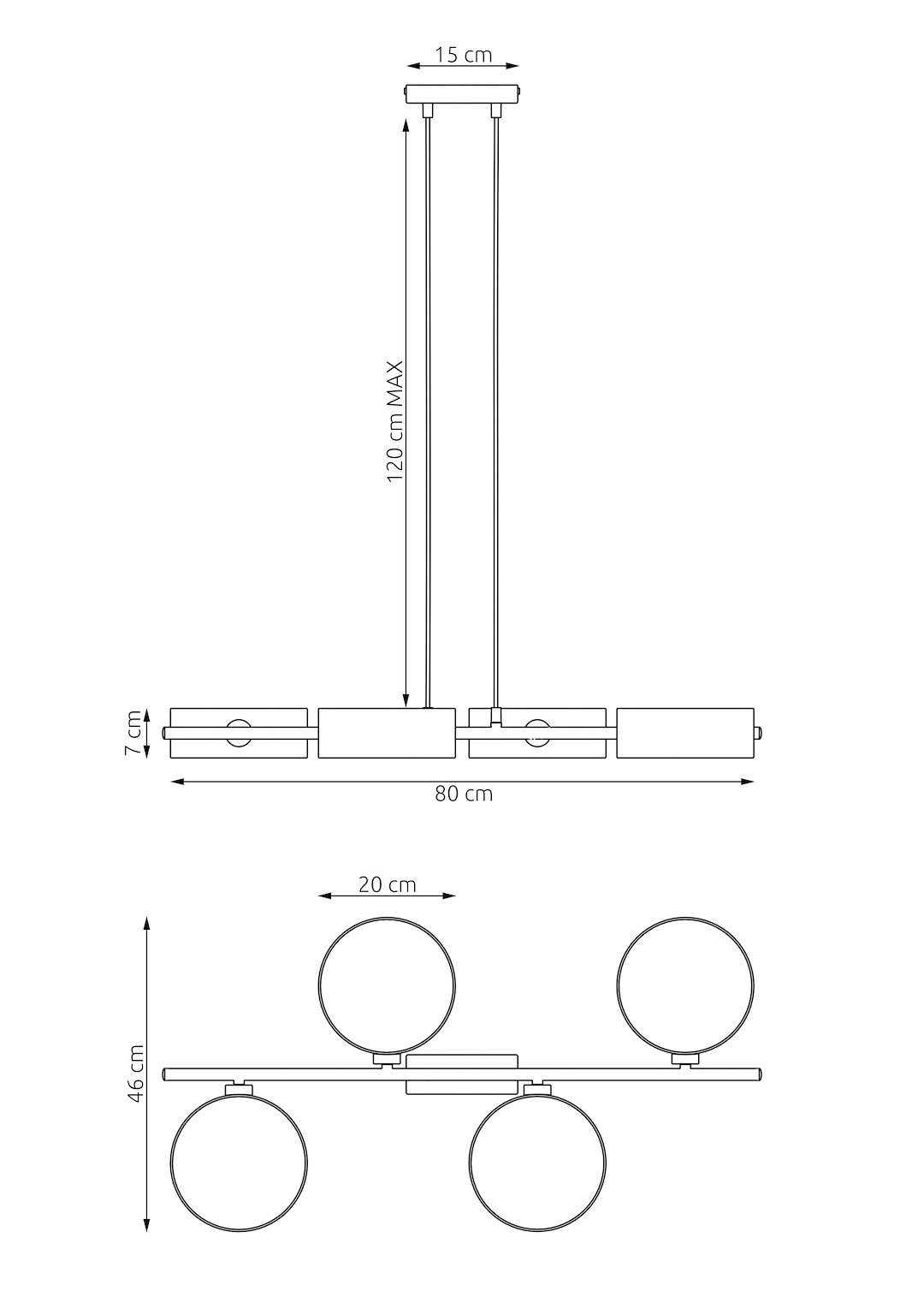 Hanglamp Vulang Bruin Ø20 cm - Afbeelding 6