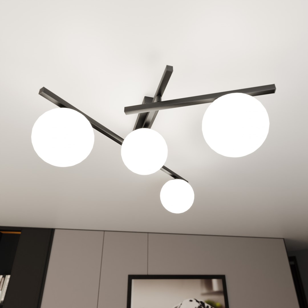 Plafondlamp Traannia Zwart Ø15 cm - Afbeelding 6