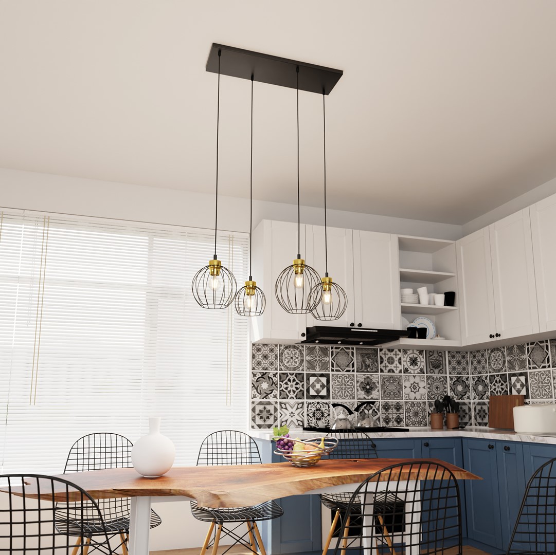 Hanglamp Stoolel Zwart Ø24 cm - Afbeelding 6