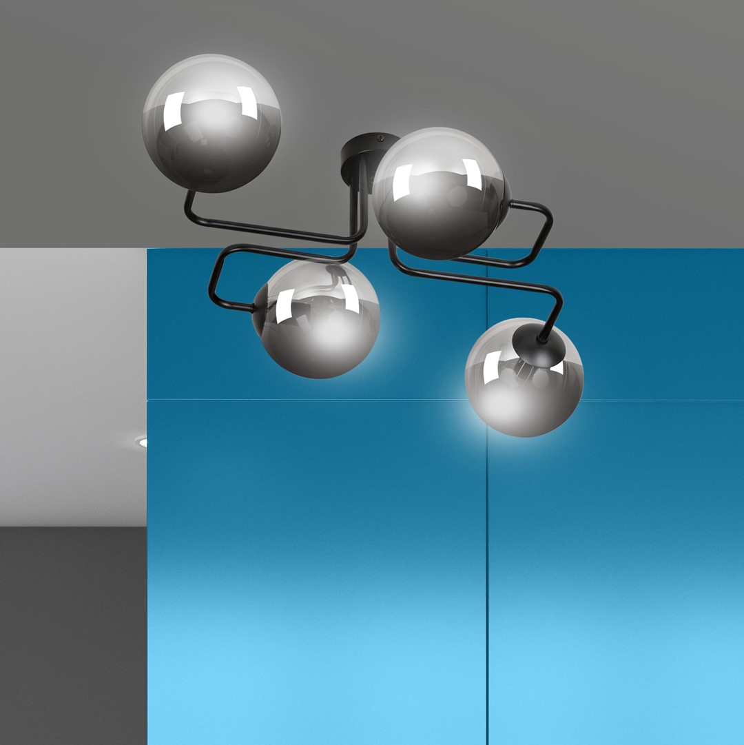 Plafondlamp Hirum Zwart Ø14 cm - Afbeelding 7