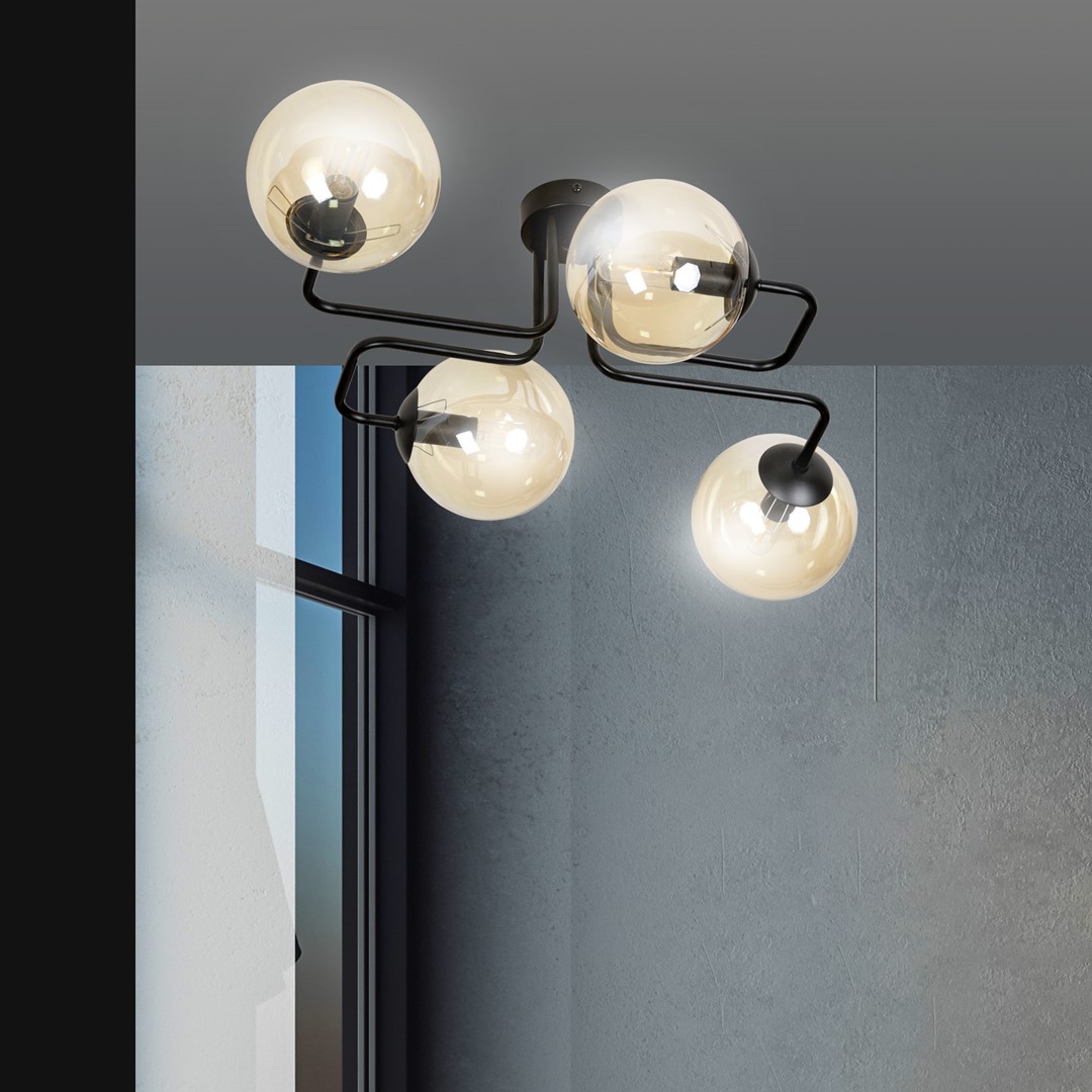 Plafondlamp Brauldil Zwart Ø14 cm - Afbeelding 7