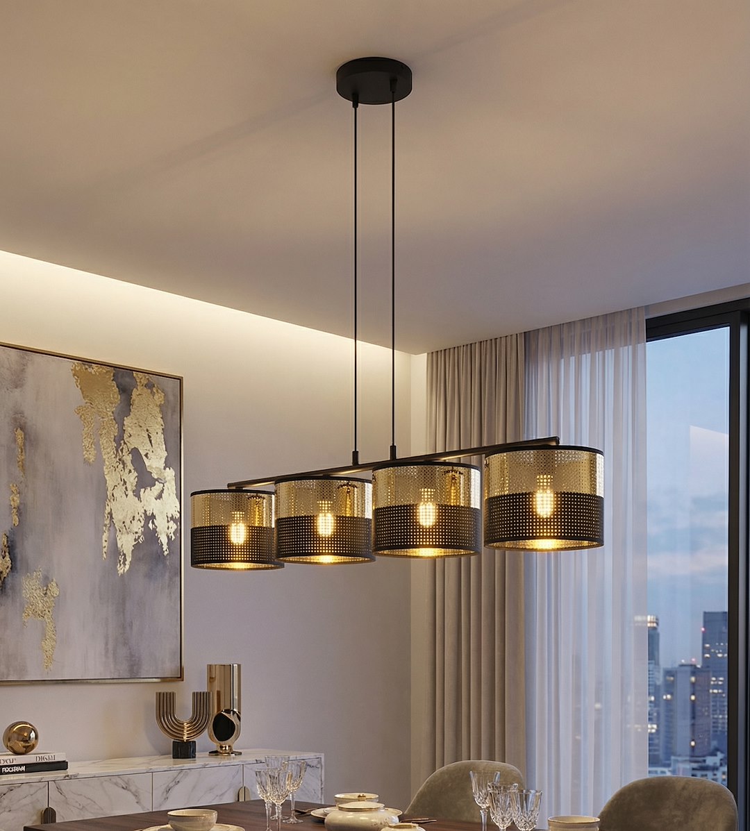 Hanglamp Rorrer Zwart Ø20 cm - Afbeelding 7