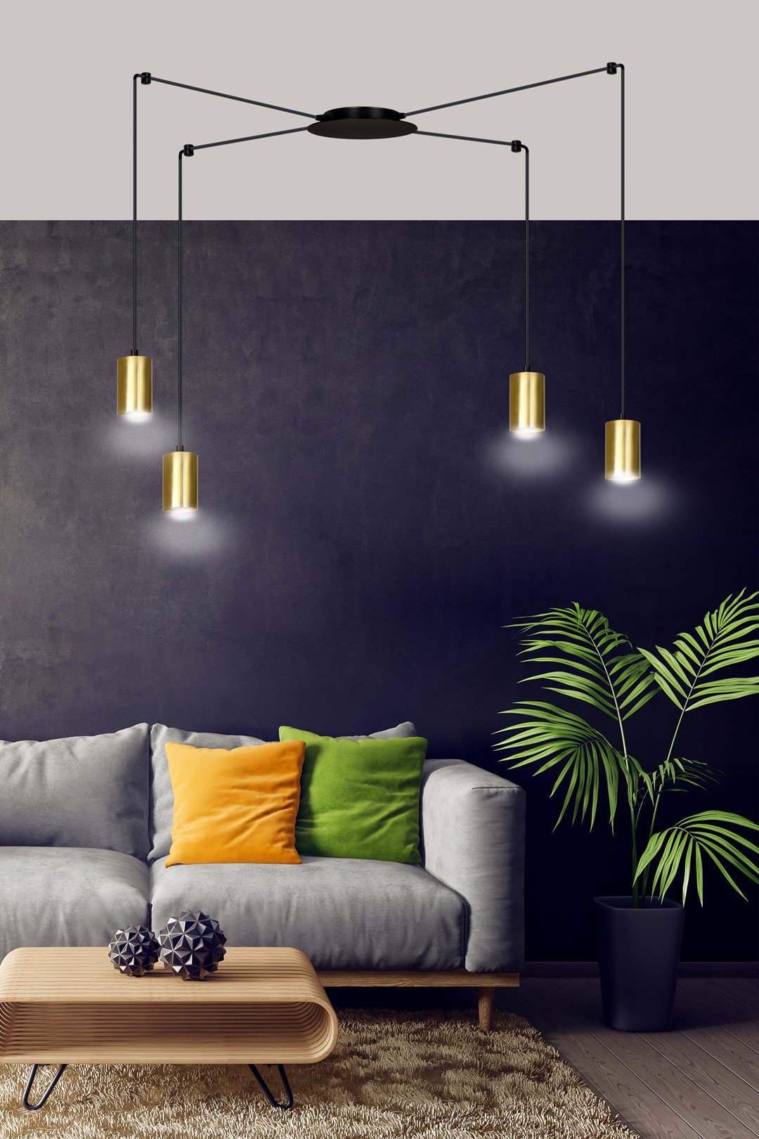 Hanglamp Kirnak Zwart - Afbeelding 7