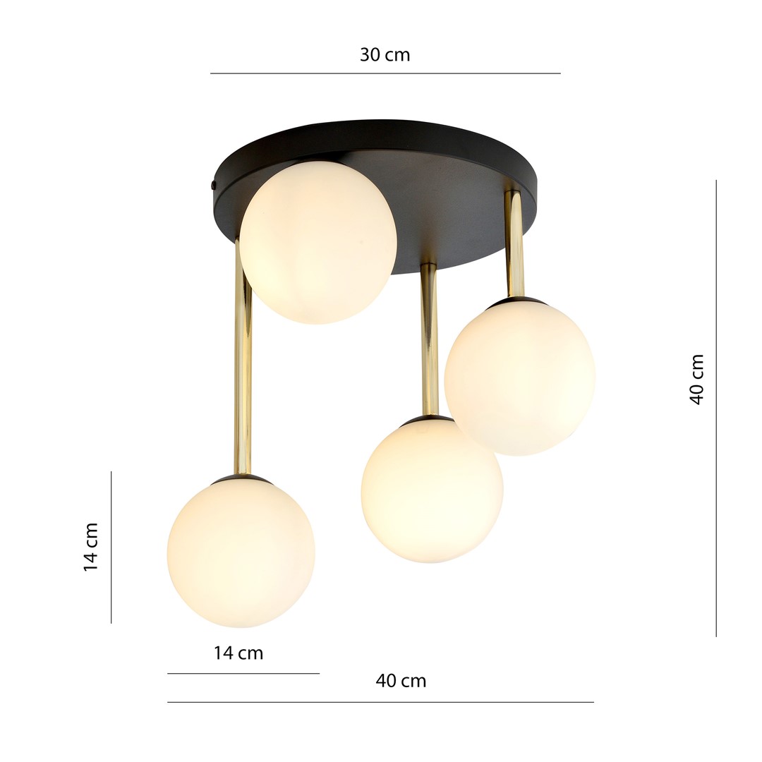 Plafondlamp Groolas Zwart Ø14 cm - Afbeelding 7