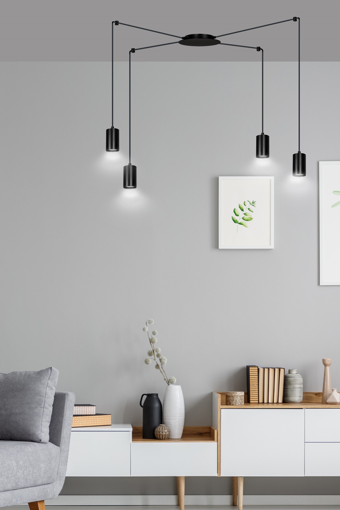 Hanglamp Nermoro Zwart - Afbeelding 7