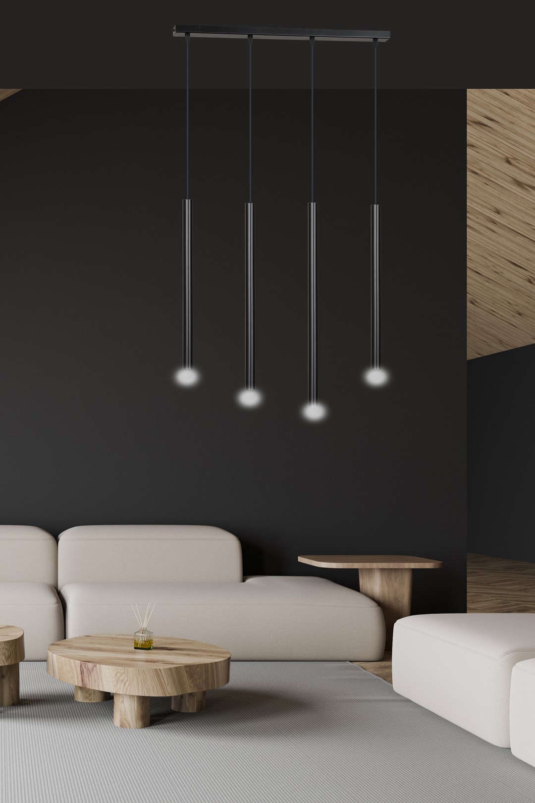 Hanglamp Saansu Zwart - Afbeelding 7
