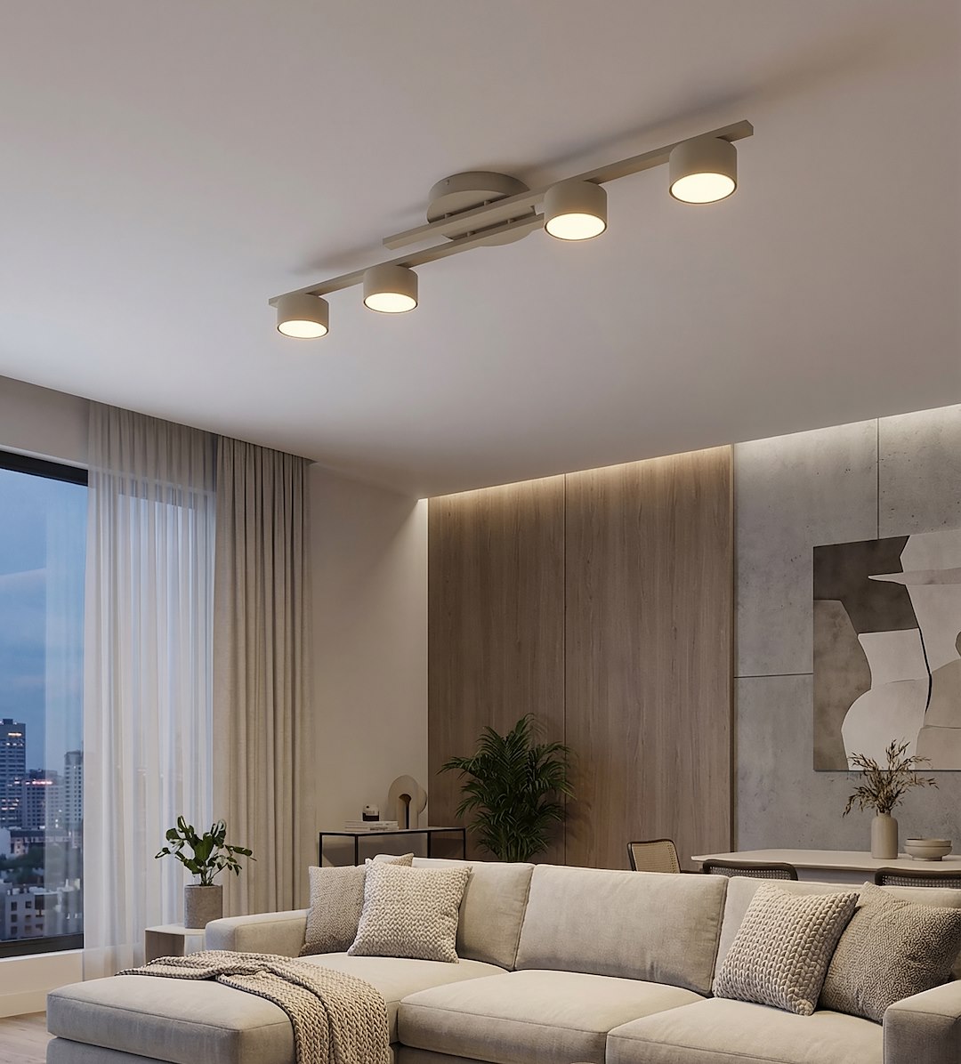 Plafondlamp Beerdora Beige - Afbeelding 7