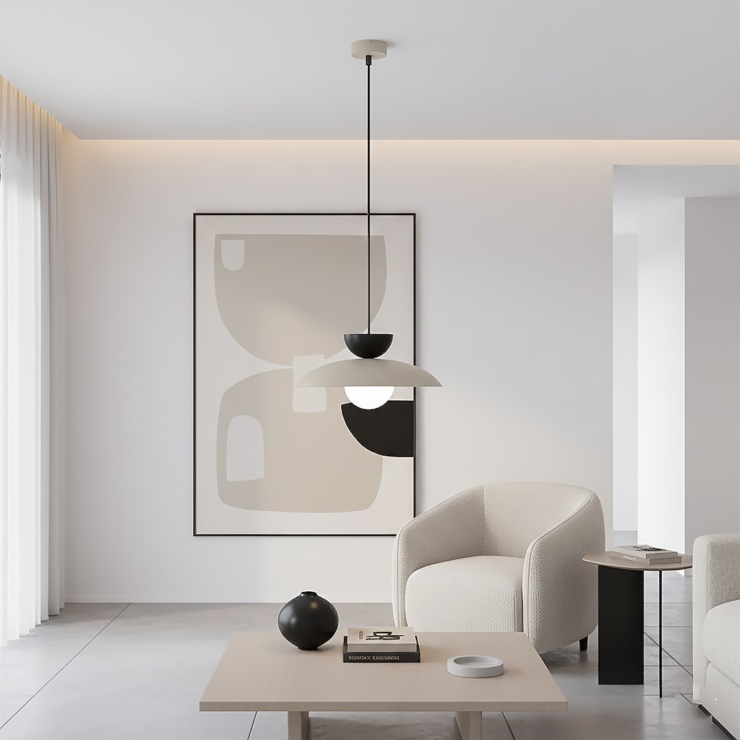 Hanglamp Doontes Beige Ø10 cm - Afbeelding 7